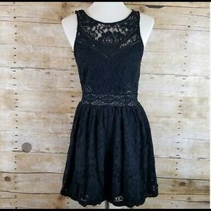 Urban Outfitters- Kimchi Blue- Black Lace Dress